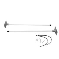 30" vertical wall mount bracket system made of rust-free cast aluminum.......