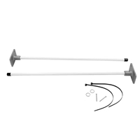 36" vertical wall mount bracket system made of rust-free cast aluminum.......