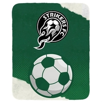Soccer Velvety Recycled Plush Blanket... from ASI 30208 A P Specialties / AP...
