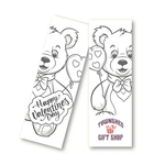 Valentine's Day Coloring Bookmark