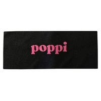 Polyester/spandex headband that measures 3 1/4" x 8" (lying flat) and... from...