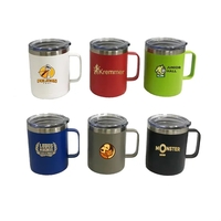14 oz durable and insulated mug with handle, featuring full color... from ASI...