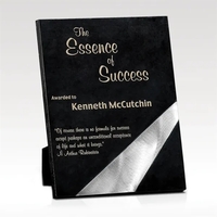 Silver Ray - Aluminum & Marble Plaque