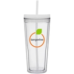 20.9 oz Vast Double Wall Acrylic Tumbler w/Straw