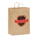 Natural Kraft Twisted Paper Handle Shopper - DIGITAL