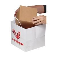 White Kraft shopper bag with twisted paper handles.... from ASI 35290...