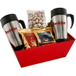 Tray w/ Mugs and Pistachios