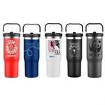 30 oz. Vacuum Travel Mug with Carrier Handle