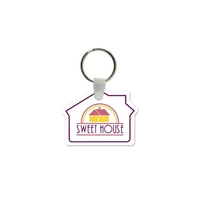 House Shaped USA Made Vinyl Keychain