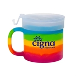 Silicone Coffee Mug with Lid - 16 oz. - 1 Sided Screened Imp