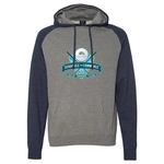 Raglan Hooded Pullover Sweatshirt