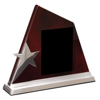 7" x 8.13" x 1.88" award crafted out of rosewood and... from ASI 68507 The...