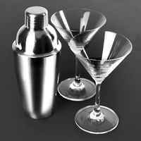 Martini set with a stainless steel shaker and two 7.25 oz.... from ASI 68507...