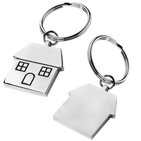 3" x 1.25" x 0.13" metal key tag with house shape.... from ASI 68507 The...