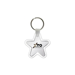 Star Shaped USA Made Vinyl Keychain