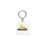 Square Shaped USA Made Vinyl Keychain
