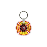 Maltese Cross Shaped USA Made Vinyl Keychain