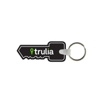 Key Shaped USA Made Vinyl Keychain
