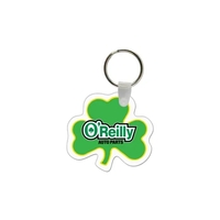 Shamrock shaped vinyl keychain with a split ring.... from ASI 98360 WOWLine /...