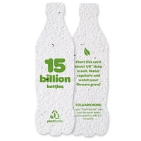 Seed Paper Shape Card, Bottle... from ASI 40646 Bloomin Promotions / Bloomin'...
