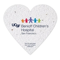 Seed Paper Shape Card, Heart... from ASI 40646 Bloomin Promotions / Bloomin'...