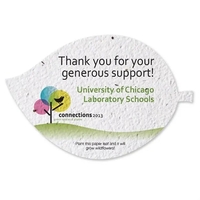 Seed Paper Shape Card, Leaf... from ASI 40646 Bloomin Promotions / Bloomin'...