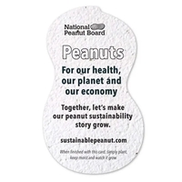 Printed Seed Paper Shape, Peanut... from ASI 40646 Bloomin Promotions /...