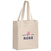 8"W x 5" Gussets x 10"H 6-ounce cotton canvas tote bag... from ASI 35290...