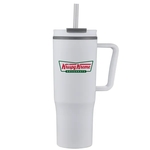 Aqueduct-X 30 Oz Plastic Tumblers with Straw (Double Walled)