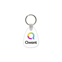 Tear drop shaped vinyl keychain with a split ring.... from ASI 98360 WOWLine...