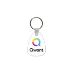 Tear Drop Shaped USA Made Vinyl Keychain