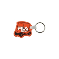 Golf cart shaped vinyl keychain with a split ring.... from ASI 98360 WOWLine...