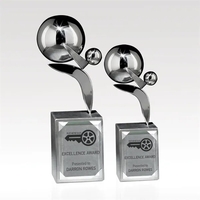 Dexterity Award - Satin & Mirrored Stainless Steel