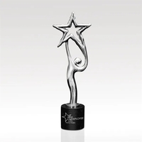 This cast metal figurine trophy is made from aluminum and has... from ASI...