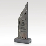 Solace Multi-Colored Slate Award - Charcoal Base