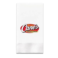3 Ply White Dinner Napkin - 1/8 Fold, Digital, FSC Certified