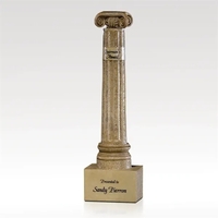 Ionic Cast Resin Column Award - Antique Sand Finish