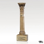 Corinthian Cast Resin Column Award - Antique Sand Finish