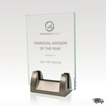 Jade Glass Desk Award