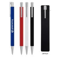 Plunger-action Beatrix pen with a rubberized aluminum body for taking...
