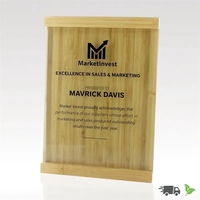 Highly sustainable, naturally anti-microbial brown bamboo plaque, coupled...