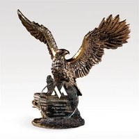 Eagle shaped award wide a jade glass accent piece and a... from ASI 93986...