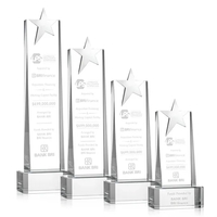 Fanshaw Silver Star Award on Base - Clear