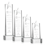 Fanshaw Silver Star Award on Base - Clear