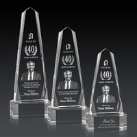 The Optical Crystal Geneva 3D Award on base is an obelisk... from ASI 84592...