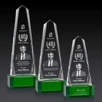 The Optical Crystal Geneva 3D Award on base is an obelisk... from ASI 84592...