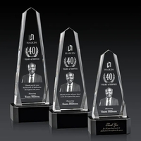 The Optical Crystal Geneva 3D Award on base is an obelisk... from ASI 84592...