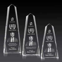 The freestanding Optical Crystal Geneva 3D Award is an obelisk that... from...