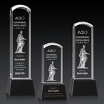 Silkwood 3D Award on Base - Black