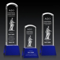 Silkwood 3D Award on Base - Blue